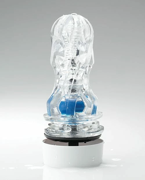 Tenga Aero Dial-operated Suction Control Masturbator - Cobalt Ring