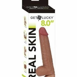 Thank Me Now Dildos Get Lucky 8.0" Real Skin Series