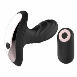 Thank Me Now Gender Fluid Buzz Anal Vibe W-remote - Black Anal Toys