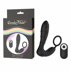 Thank Me Now Gender Fluid Enrapt Prostate Vibe W-remote - Black Anal Toys