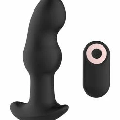 Thank Me Now Anal Toys Gender Fluid Frission Anal Vibe W-remote - Black