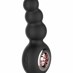 Thank Me Now Anal Toys Gender Fluid Quiver Anal Ring Bead Vibe - Black