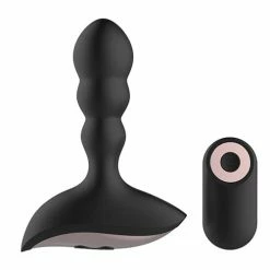 Thank Me Now Gender Fluid Shake Anal Vibe W-remote - Black Anal Toys