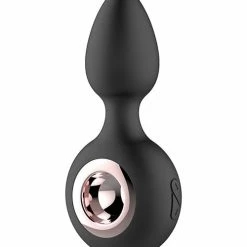 Thank Me Now Anal Toys Gender Fluid Tremor Ring Plug Anal Vibe - Black