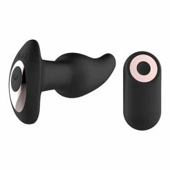 Thank Me Now Gender Fluid Twirler Anal Vibe W-remote - Black Anal Toys