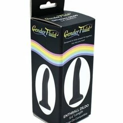 Thank Me Now Gender Fluid 5.5" Enthrall Strap On Dildo - Black Dildos