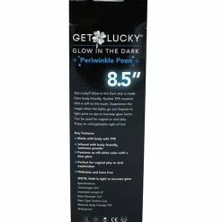 Thank Me Now Dildos Get Lucky 8.5" Glow In The Dark Periwinkle Peen Dildo
