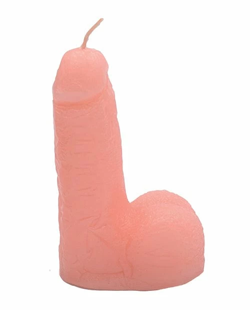 Thank Me Now Get Lucky 5" Blow Me Penis Candle - Peach Massage Oils & Candles