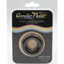 Thank Me Now Penis Toys Gender Fluid Snug Hug Tension Ring - Black
