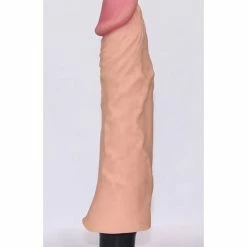 Thank Me Now Get Lucky 8.3" Real Skin Series Vibrating - Flesh Vibrators