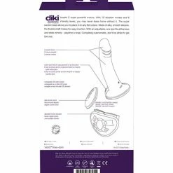 VeDO Diki Rechargeable Vibrating Dildo With Harness - Deep Purple Dildos