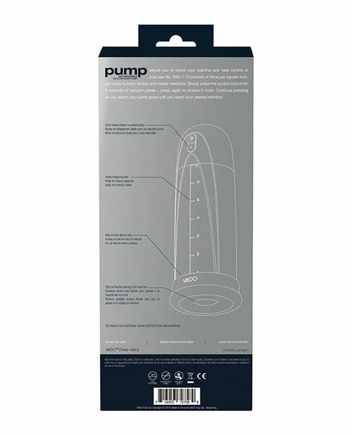 Penis Toys VeDO Pump Rechargeable Vacuum Penis Pump - Just Black