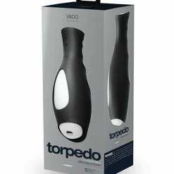 VeDO Torpedo Vibrating Rechargeable Stroker - Just Black
