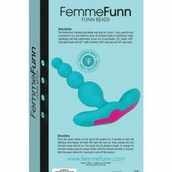 Anal Toys Femme Funn Beads Vibrating Anal Beads - Turquoise