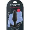 Anal Toys Forto F-31 Silicone Plug - Medium Black