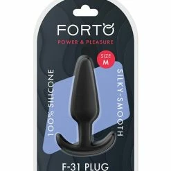 Anal Toys Forto F-31 Silicone Plug - Medium Black