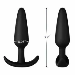 Anal Toys Forto F-31 Silicone Plug - Medium Black