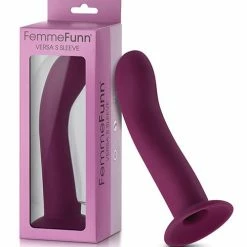 Femme Funn Versa Shaft Sleeve - Dark Fuchsia Penis Toys