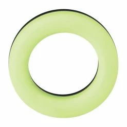 Penis Toys Forto F-19 Two Tone Liquid Silicone Cock Ring - Black-Glow In The Dark