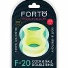 Forto F-20 60-77mm Liquid Silicone Balls Stretcher - Glow In The Dark
