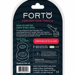 Forto F-20 60-77mm Liquid Silicone Balls Stretcher - Glow In The Dark