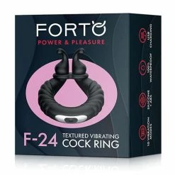 Forto F-24 Textured Vibrating Cock Ring Penis Toys