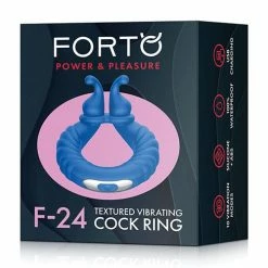 Forto F-24 Textured Vibrating Cock Ring Penis Toys