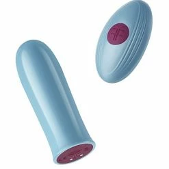 Femme Funn Versa Bullet With Tongue Sleeve - Light Blue Vibrators