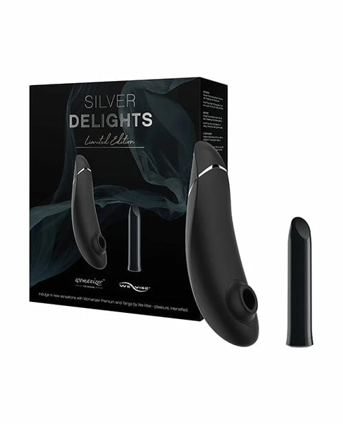 We-Vibe Tango-Womanizer Premium Silver Delights Collection - Silver-Black