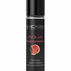 Wicked Sensual Care Aqua Water Based Lubricant - 1 Oz. Watermelon