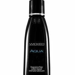 Lubes Wicked Sensual Care Aqua Water Based Lubricant - 8.5 Oz. Fragrance Free
