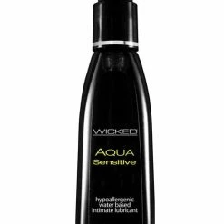 Lubes Wicked Sensual Care Hypoallergenic Aqua Sensitive Water Based Lubricant - 4 Oz. Unscented