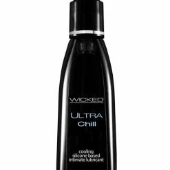 Wicked Sensual Care Ultra Chill Cooling Sensation Silicone Based Lubricant - 2 Oz Fragrance Free Lubes