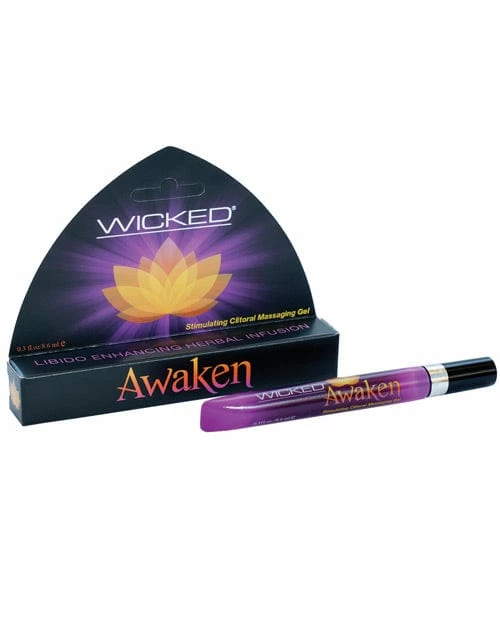 Wicked Sensual Care Awaken Stimulating Clitoral Massaging Gel - .3 Oz. Sexual Enhancers For Couples