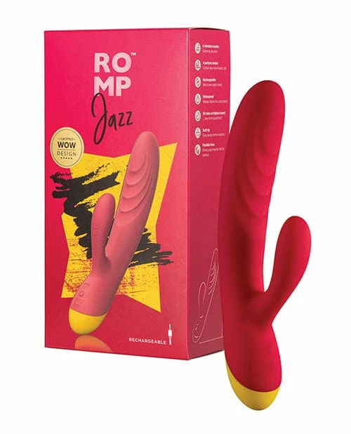 Wow Tech Vibrators Romp Jazz Rabbit Vibrator - Berry