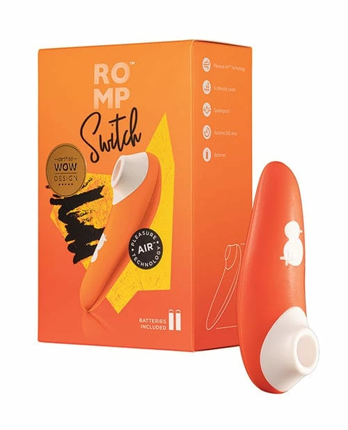 Wow Tech Romp Switch Clitoral Vibrator - Orange Vibrators