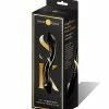 Xgen Secret Kisses 7.5" Handblown Double Ended Dildo - Black-gold Dildos