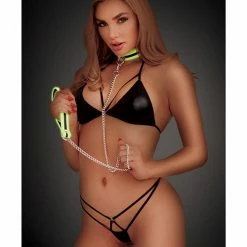 XGEN Whip Smart Glow In The Dark Deluxe Role Play Collar & Leash