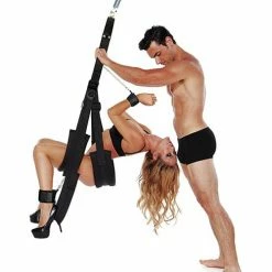 XGEN Whip Smart Bondage Pleasure Swing - Black