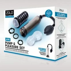 XGEN Penis Toys Zolo 6 Pc Pump & Pleasure Set - Black