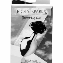 XR Brands Booty Sparks Black Rose Anal Plug Anal Toys