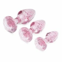 XR Brands Anal Toys Booty Sparks Glitter Gem Anal Plug Set