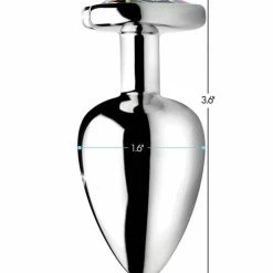 XR Brands Anal Toys Booty Sparks Rainbow Prism Heart Anal Plug