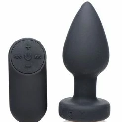 XR Brands Booty Sparks Silicone Vibrating LED Plug Anal Toys