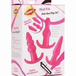 XR Brands Frisky Thrill Trio Noir Anal Plug Set