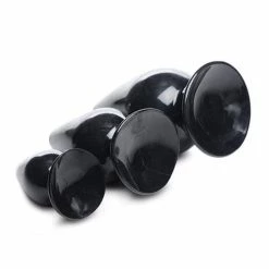 XR Brands Master Series Triple Anal Plug - Black Set Of 3