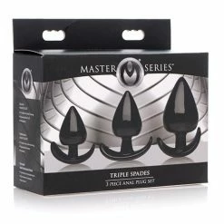XR Brands Anal Toys Master Series Triple Spades Anal Plug Set - 3 Piece