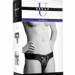 XR Brands Strap U Domina Adjustable Wide Band Strap On Harness Dildos