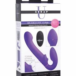 XR Brands Strap-U Ergo-fit G-pulse Inflatable & Vibrating Strapless Strap-on