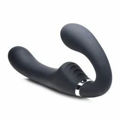 XR Brands Strap-U Mighty Rider 10x Vibrating Silicone Strapless Strap On